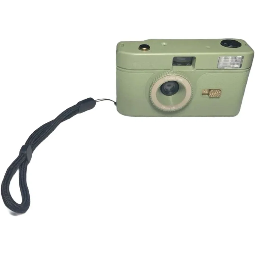 Heyday 35mm Reusable Film Camera Jade Green w/ Built‑In Flash Point and Shoot